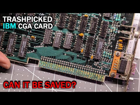 Can we save this heavily corroded IBM CGA card?