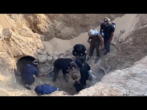 Egyptian teams and machinery keep working in Gaza searching for remains of hostages