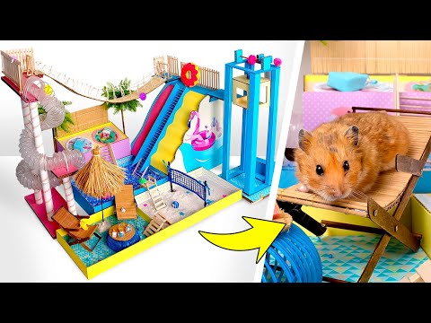 Parque aquático DIY de papelão para um Hamster!