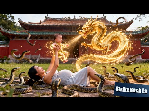 Snakes Swarm a Pregnant Mom! Her Unborn Kung Fu Baby Unleashes Dragon Power to Save Her! Don't Mom!
