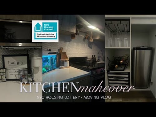 MY HOUSING CONNECT KITCHEN MAKEOVER | NYC STUDIO APARTMENT | Moving Vlog, Part 1