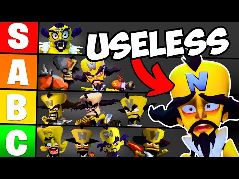 Ranking How USELESS Dr. Neo Cortex is in Every Crash Game