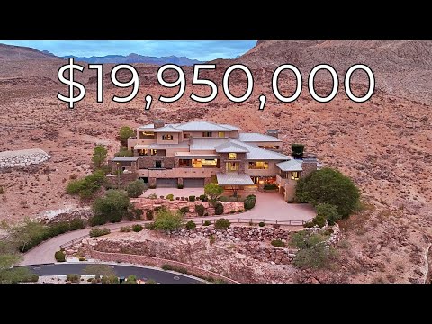 Inside a $19,950,000 Las Vegas Mega Mansion with 4 Levels and INSANE VIEWS!