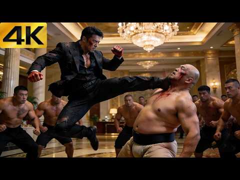 【4K】2025 ACTION: Undercover Cop Beaten by Yakuza, Next Grabbed Blade, Slaughtered Whole Gang Hideout