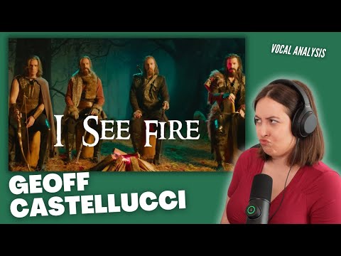 GEOFF CASTELLUCCI - I SEE FIRE - The Hobbit | Vocal Coach Reaction (&Analysis) | Jennifer Glatzhofer