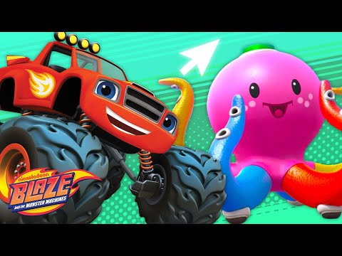 Video Game Blaze Vs Giant Toys! | Science Games For Kids | Blaze and the Monster Machines