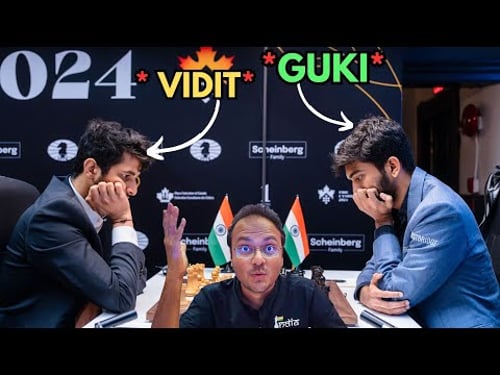 Gukesh drags Vidit's king out in the open and checkmates it | FIDE Candidates 2024