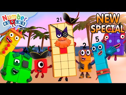 Journey to Hexagon Island ๐ดโโ ๏ธ | Learn to Count | 12345 | @Numberblocks