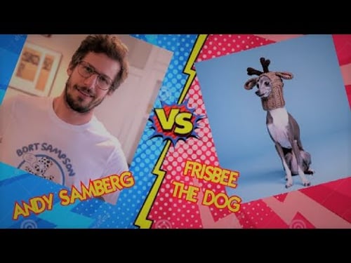 Andy Samberg hating Frisbee for 4 minutes and 40 seconds straight