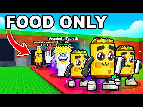 $0 to $1 TRILLION with FOOD ONLY Brainrots