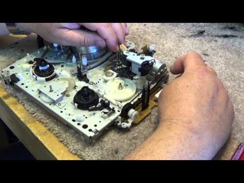 JVC VHS VCR full mechanism tear down and reassemble