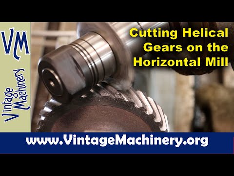 Cutting Helical Gears on the Horizontal Mill Machine 7: Actual Helical Gear in Cast Iron!