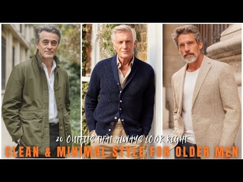 Clean & Minimal Outfits That Work Perfectly for Older Men (20) - men's fashion