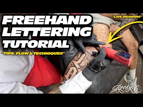 “Freehand Lettering Tattoo Tutorial — Flow, Tips & Live Techniques” | Rockyg_inkz