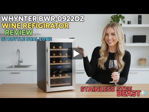 Whynter BWR-0922DZ Wine Refrigerator Review: 92 Bottle Dual Zone STAINLESS STEEL BEAST