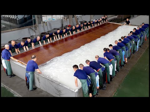 Amazing Process! 300 Days Handcrafting the World’s Largest Paper – Mill Since 1951!