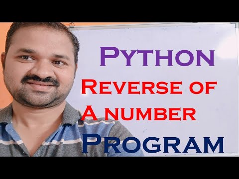 Reverse of a number Program in Python || Python program to print reverse of a number || Programming