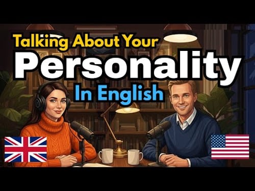 How to talk about your personality in English | Easy English learning conversation practice
