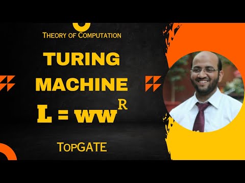 Turing Machine for L = ww^r in English | Turing Machine for Even Palindrome Problem | TOC