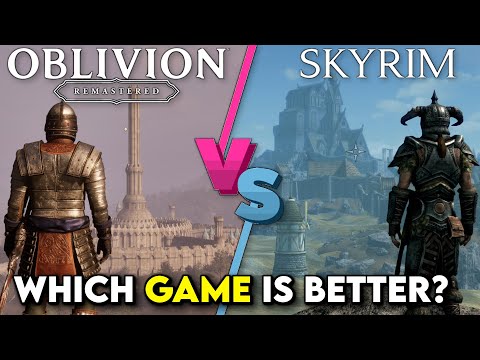 Is Oblivion Remastered Better Than Skyrim? Oblivion Vs Skyrim Comparison | Video Game Versus