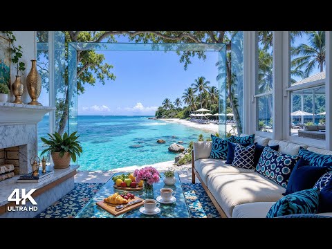 Enjoy Summer Vacation with Bossa Nova Music by the Sea - Sweet Morning Jazz & Smooth Sound of Waves