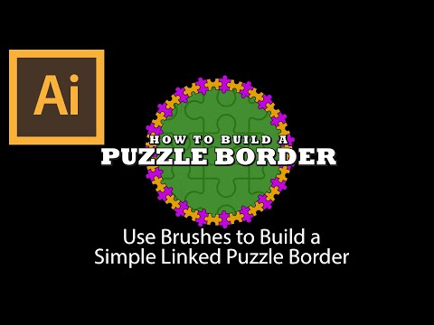 Use Pattern Brush to Build a Simple Puzzle Border | Adobe Illustrator