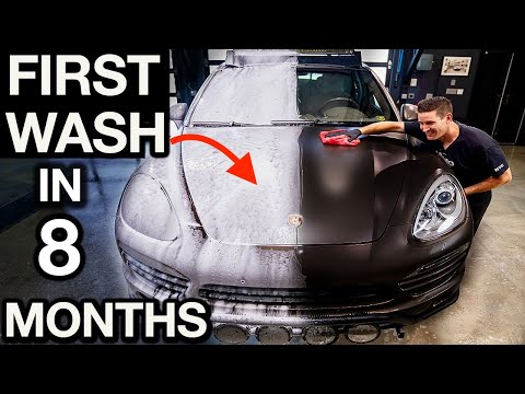 First Wash in 8 Months: Porsche Cayenne Diesel Muddy Used Car Detail!