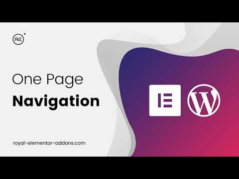 Elementor One Page Navigation | Scroll | Menu - Royal Elementor Addons