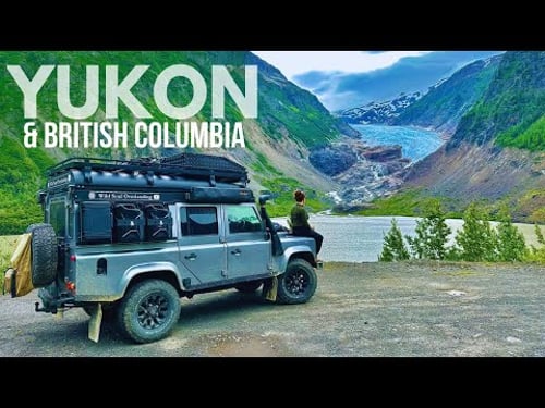 Defender camping, cooking & Glaciers