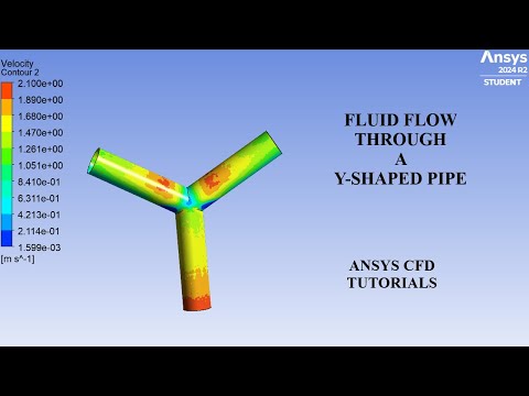 Fluid Flow through a Y-Shaped Pipe | CFD Analysis | ANSYS Fluent | ANSYS CFD Tutorials