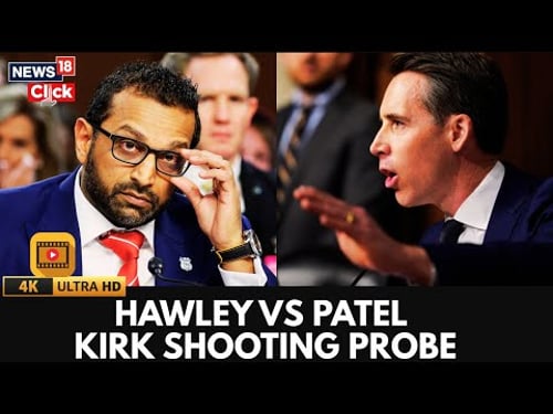 Explosive Senate Clash: Hawley vs Kash Patel on Kirk Shooting | Charlie Kirk Shooting In Focus |N18G