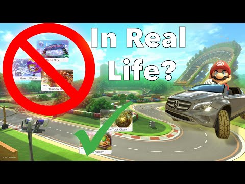 How Many Mario Kart 8 Tracks Could you Actually Drive on?