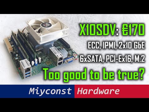 Supermicro X10SDV with Xeon D-1521 for your home server or NAS