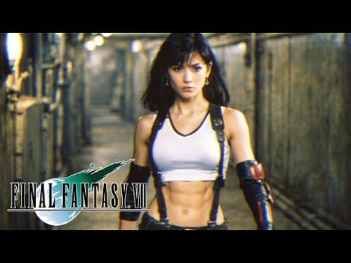 Final Fantasy VII as an 80s Dark Fantasy VHS Movie