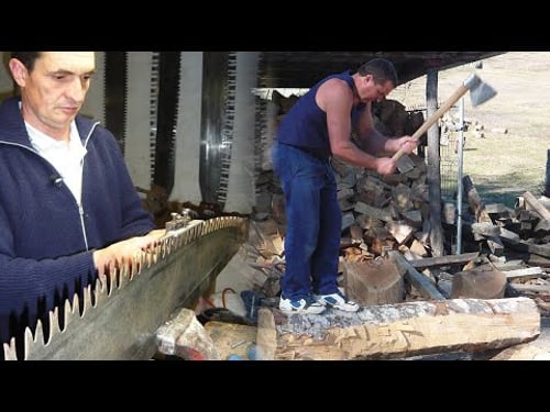Los CORTADORES DE MADERA. Técnicas tradicionales del corte y transformación de madera | Documental