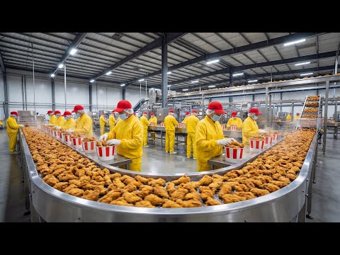 How KFC’s Chicken is Made in Modern Factory (Full Process) Inside the KFC Factory