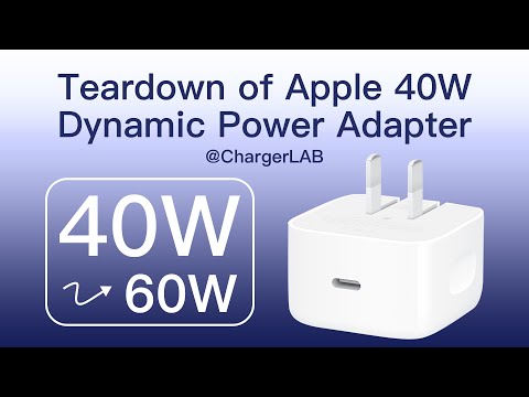 Teardown of Apple 40W Dynamic Power Adapter with 60W Max (A3365)