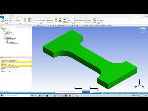 ANSYS Tutorial: Tensile Test using Explicit Dynamics