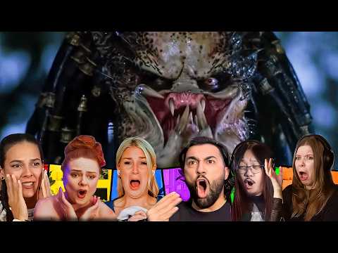 TOP Predator Practical Face Reactions - Halloween Horror Movie 🎃 (SPOILERS) Predator (1987)