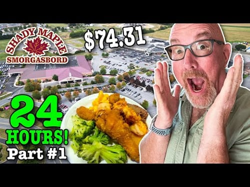 Living at Americas LARGEST BUFFET 🇺🇸 for 24 HOURS • Part 1