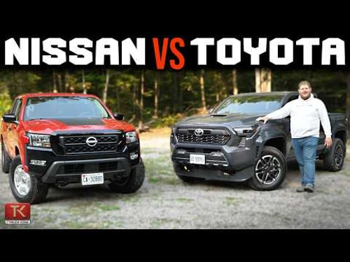 2024 Nissan Frontier vs Toyota Tacoma - A Classic Battle Between Midsize Pickups!
