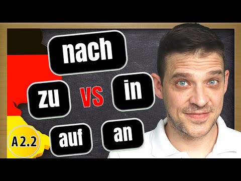 German Prepositions | Prepositions of direction | nach, zu, in, auf, an | RichtungsprΓ€positionen