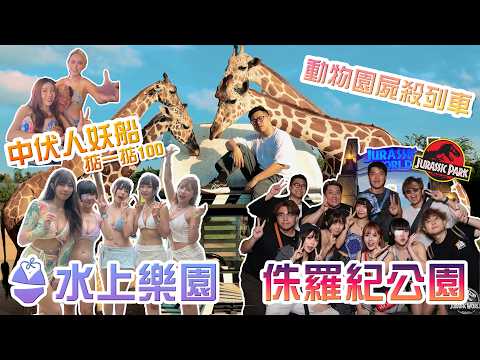 【KOL旅行團✈️】泰國遊‼️動物園屍殺列車🦒水上樂園泳衣濕身日👙人妖船中大伏⁉️入埋侏羅紀公園🦖 w/@雷婆婆 @micmiceatnplay @sueteat @KimiChiu 小影 Sa 沐