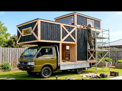 Man Transforms Old Pickup Truck into Dream Camper | Start to Finish by @yudai kawase