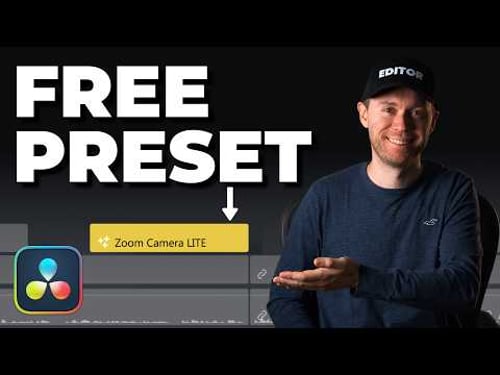 Get PRO Level Zooms With This FREE Davinci Resolve Preset