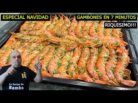 En Directo GAMBONES al Horno Súper JUGOSOS! Con ajo y perejil 🦐🎄RECETAS NAVIDEÑAS