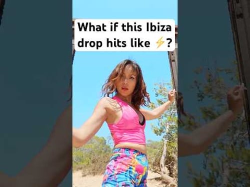 Can’t stop dancing when this Ibiza drop hits⚡