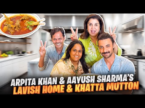 Aayush Sharma Aur Arpita Khan Ka Lavish Ghar Aur Himachali Mutton Recipe! @FarahKhanK