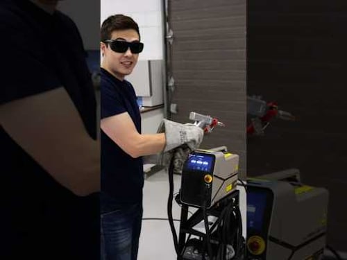 Blasting my new powerful laser