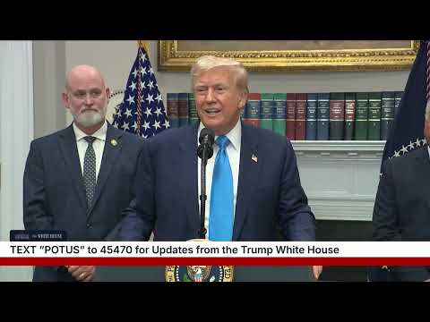 President Trump Signs Congressional Bill, July 30, 2025